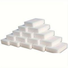 10 قطع 50 قطعة 100 قطعة مناديل إسفنجية مناديل إسفنجية عالية الكثافة لإزالة البقع من الأحذية