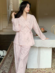 Floral Print Pajama Set Womens Lingerie