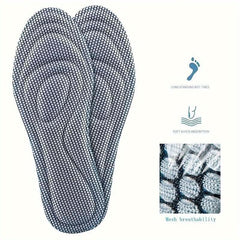 1Pair 5D Memory Foam Breathable Insoles For Shoes Men Women Nano Insoles Breathable Mesh Fabric Insoles