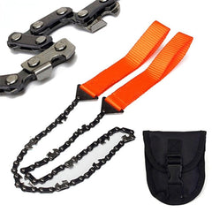 1pc Pocket Chainsaw, Outdoor Survival Hand Chainsaw, Survival Gear, Manual Hand Steel Rope Chain Saw