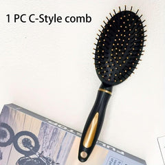 1pcs/3pcs Hairdressing Comb Oval Shaped Air Cushion Comb Round Curling Brush Ribs Comb