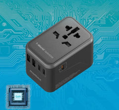 محول طاقة للسفر العالمي بقوة 65 وات من GaN لشاحن الهاتف المحمول EL019