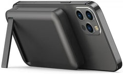 دبليو اي دبليو يو باور بانك لاسلكي مغناطيسي بسعة كبيرة 1OOOOOOmAh من سناب كيوب مع شحن سريع بي دي 20 واط، دعامة قابلة للطي، USB-C، متوافق مع سلسلة ايفون 16/lS/14/13 - لون اسود