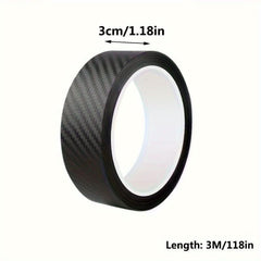 3D Carbon Fiber Sticker Car Threshold Protective Film Anti Scratch Waterproof Matte Black Nano Sticker For Car Body