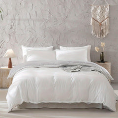 3pcs Polyester Color Patchwork Duvet Cover Set 50%