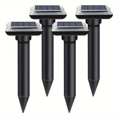 4 Pack Ultrasonic Solar Snake Rat Repeller 50%
