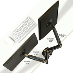 Dual Monitor Desk Mount Stand Full Motion Swivel Computer Monitor Arm