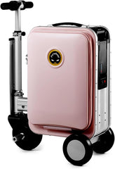Airwheel SE3S Smart Riding Luggage Electric Suitcase Scooter with Removable Battery (pink)