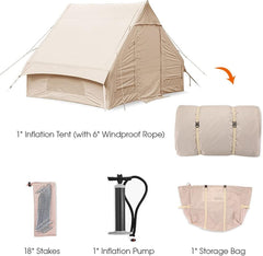 Labymos Waterproof Inflatable Tent Camping Tent for Fishing Hiking Caping Backpacking for 3-8 Persons