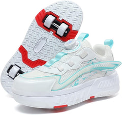 Skate Shoes Roller Shoes Adjustable Roller Skate Shoes Grils Boys Unisex Kids Wheel Shoes