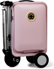 Airwheel SE3S Smart Riding Luggage Electric Suitcase Scooter with Removable Battery (pink)