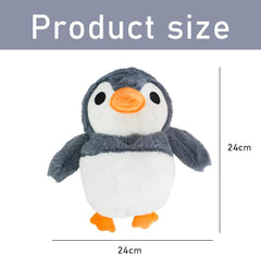 Interactive Dog Toys, Jumping Squeaky Dog Toys with Recording and Music Modes, Rechargeable Moving Dog Chew Toys for Small/Medium/Large Dogs to Keep Them Busy(Penguin)