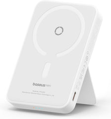 باسيوس باور بانك مغناطيسي، شاحن لاسلكي محمول 5000mAh لحزمة بطارية ماج سيف، شحن سريع 20 واط USB-C لايفون 15/برو/برو ماكس/بلس، سلسلة ايفون 14/13/12