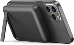 دبليو اي دبليو يو باور بانك لاسلكي مغناطيسي بسعة كبيرة 1OOOOOOmAh من سناب كيوب مع شحن سريع بي دي 20 واط، دعامة قابلة للطي، USB-C، متوافق مع سلسلة ايفون 16/lS/14/13 - لون اسود