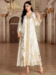 Elegant Abaya Woven Lightweight Kaftan