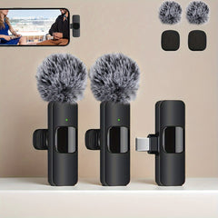 Wireless Lavalier Microphone Windproof Pompom For Mobile
