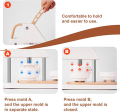 باوشيشان ماكينة صنع الشارات 32 ملم/1.26 انش، الة صنع الازرار المستديرة، مجموعة صنع شارة الدبوس (اجزاء ازرار × 200، مغناطيس الثلاجة ×10، ازرار سلسلة مفاتيح، 10 ازرار، غشاء هولوجرافي ايه 4 × 10)