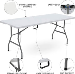 Plastic Outdoor Folding Picnic Table