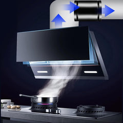 Low Noise Inline Duct Booster Exhaust Fan, 4/7/8 Inch Extractor Ventilator for Home Kitchen Bathroom Warehouse Restaurant Garage Ventilation (7 Inch Black)