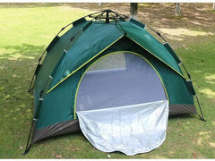 Camping Tents for 3-4 Person Waterproof, Pop Up Instant Family Tent with Windproof Ropes Anti-UV, Ultralight Blackout Lightweight Tent