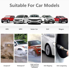 Tire Pressure Monitoring System Wireless Solar TPMS, Tire Pressure Monitor Installed on Windowshield with 4 External Sensors Real-time Display Temperature Pressure 22-87 PSI for Car RV SUV MPV Sedan