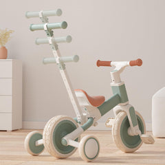 Tricycles for 1-3 Year Olds, 5 in 1 Toddler Balance Bike with Removable Pedal, Push Trike Toys with Adjustable Pushrod for 2 3 4 5 Year Old Boys & Girls, Birthday Gifts for Kids