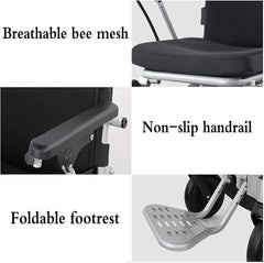 Relax Smart Folding Lightweight Electric Wheelchair Black