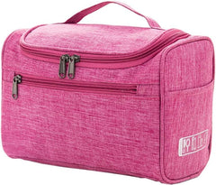 اماتير شنطة مكياج كبيرة للسفر | شنطة ادوات الزينة مقاومة للماء للنساء، شنطة مستحضرات التجميل والعناية بالبشرة مع مساحات تخزين متعددة | شنطة منظمة للمكياج للسفر، شنطة حمام لادوات النظافة (اسود)