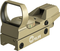 CVLIFE 1X22X33 Red Green Dot Gun Sight Scope Reflex Sight with 20mm Rail