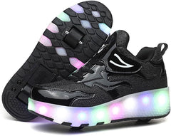 Skate Shoes Roller Shoes Adjustable Roller Skate Shoes Grils Boys Unisex Kids Wheel Shoes