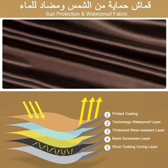 Camping Tent Large Pop Up Dome Tent 5-8 People, Easy Setup Hexagonal Instant Family Tent with 2 Doors Mesh UV Protection Outdoor Portable Windproof Automatic Tent for Beach Travel Picnic 283*283*168cm