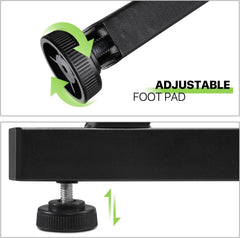 Bentifar L-Shaped Desk Computer Corner Table, 51" Home Gaming Desk, (Black, (51"+51") L x 18.2"W x 29.5"H)