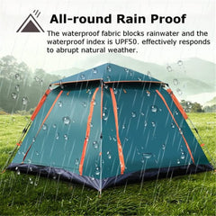 Arabest Camping Tent - 5-8 Person Family Instant Easy Set Up With Carry Bag, Waterproof Windproof Pop Up for Camping, Hiking, Mountaineering