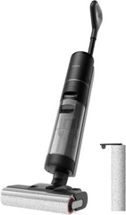 مجموعة مكنسة كهربائية Dreame H12 PRO لتنظيف الأرضيات الرطبة والجافة وفرشاة الأسطوانة، مكنسة كهربائية لاسلكية وممسحة ذكية لتنظيف الأرضيات الصلبة، تنظيف من الحافة إلى الحافة بخطوة واحدة مع التجفيف بالهواء الساخن