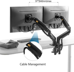 Dual Monitor Desk Mount Stand Full Motion Swivel Computer Monitor Arm