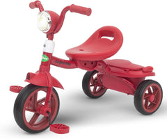 بايبي دراجة ثلاثية العجلات للاطفال من فلاير قابلة للطي مع ضربة خلفية وضوء راس للاطفال من عمر 2-5 سنوات للاولاد والبنات (برتقالي)