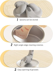 Cat Food Can Lid and Spoon,Pet Food Can Supplies Set
