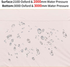 Inflatable 4 Person Waterproof House Family Tent Easy to Set Up Glamping Tent with Storage Bag and Air Pump Camping Tent