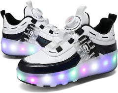 Kid Roller Skates Shoes,LED Light Up Shoes