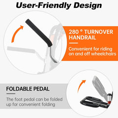 Super Lightweight (Only 19lbs) Portable Transit Travel Wheelchair, Folding Transport Wheelchairs for Adults and Seniors Support 220lbs