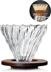 MIBRU V60 Drip Coffee Set Drip Coffee Maker Set Professional Coffee Machine Drip Set of 3 Drip Utensils Drip Coffee Machine, Fast Brewing Specialist طقم بالتقطير