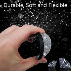 NBTEPEM 2pcs Bling Car Cup Holder Coaster, 2.75 inch Anti-Slip Shockproof Universal Fashion Coasters Insert Crystal Rhinestone Automotive Interior Accessories for Women (2 pcs, White)