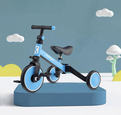 دراجة ثلاثية للأطفال 3 في 1 من كيوي كول للاطفال من عمر 1.5 الى 4 سنوات مزودة بـ 3 عجلات للاولاد والفتيات الصغار (باللون الزهري)