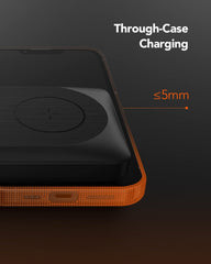 فيجير شاحن لاسلكي مغناطيسي، باور بانك 10000mAh، شاحن محمول لاسلكي سريع الشحن 22.5 واط، شاحن ماج سيف لايفون 14/13، ايربودز، ابل ووتش الترا 8/7/6/5/4/3