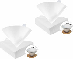 MIBRU Coffee Filters V60 Cone Paper White 100pcs Coffee Filters Unbleached Paper Filters Compatible with Pour Over Drippers 2-4 Cups Size 02 Coffee Filters v60 (1-4 Cups 02, 100)