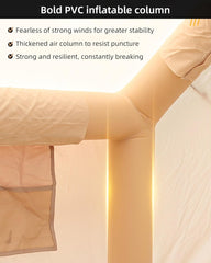 GOTENTIFY Inflatable Tent for Camping with Hand Pump,Luxurious 2-4 Person Glamping Tent,Easy Set Up Outdoor Oxford Tent,Durable Blow Up Tent for Air Tent Camping