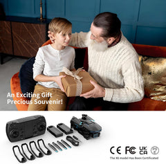 Drone with 1080P Camera for Kids and Adults | One Key Start/Altitude Hold Friendly for Beginners | FPV Foldable Drone/30 Mins Flight Time/Gestures Selfie Good for Travel | Gifts Toys for Men Boys