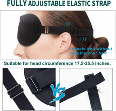 Sleep Mask 100% Blackout 3D Contoured Sleep Eye Mask