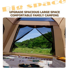 Camping Tent Inflatable, Easy Setup Portable 2-4 Persons Waterproof Windproof Outdoor Prevent for Camping, Festivals, Backyard, Sleepovers with Carry Bag Large Mesh Windows.