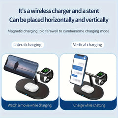 Magnetic Wireless Charging Station 3-in-1